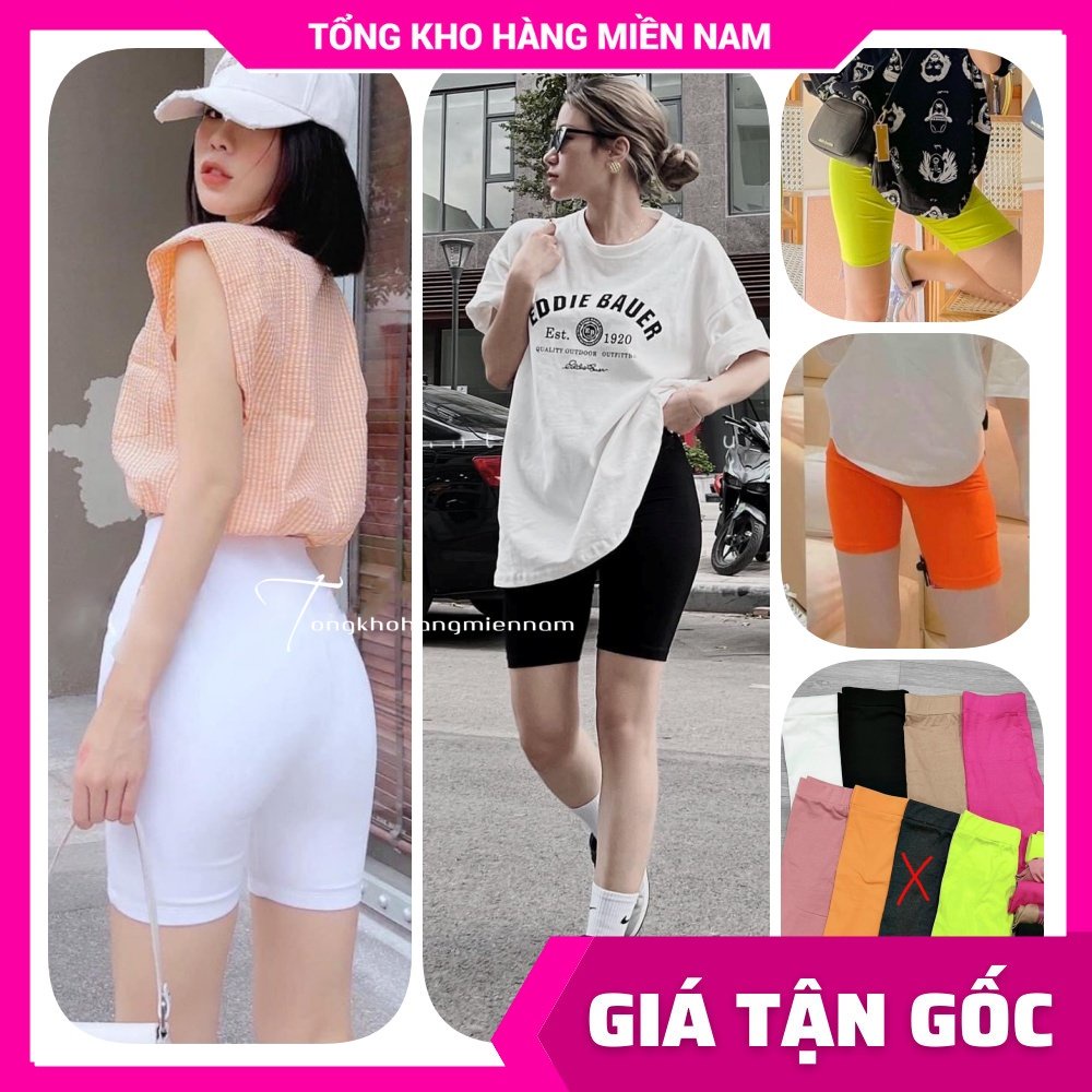 Quần thun đùi lửng Rainbow cho nữ chất thun co giãn lên phom siêu ôm dáng Quần ngố nữ TS394