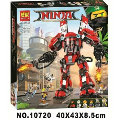 Lego Ninja Chiến Binh Người máy SAMURAI Khổng Lồ của KAI. Gồm 980 Chi Tiêt. Bộ Xếp hình Lego Ninzago Bela-10720