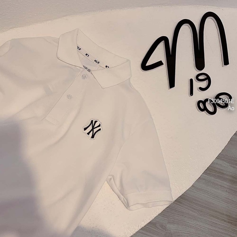 Áo polo ngực thêu logo Nyi cổ bẻ tay con 0422
