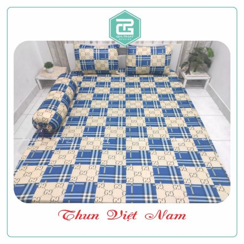 Ga giường lẻ thun lạnh Việt Nam cao cấp Kẻ sọc