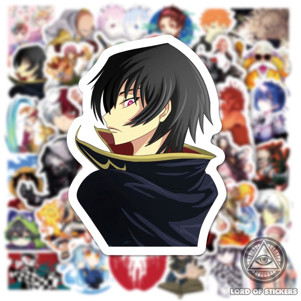 Set 100 Nhãn Dán Hình Nhân Vật Truyện Tranh Anime Manga Sticker Chống Thấm Nước Trang Trí Mũ Bảo Hiểm, Laptop, Vali, Sổ