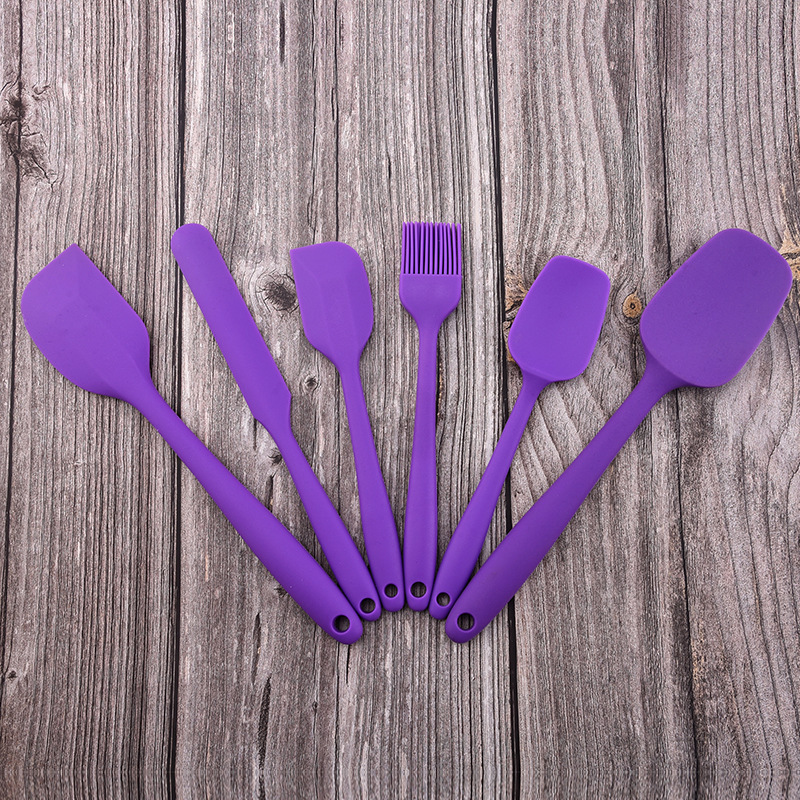 Set 6 Muỗng Silicon Phết Kem Làm Bánh