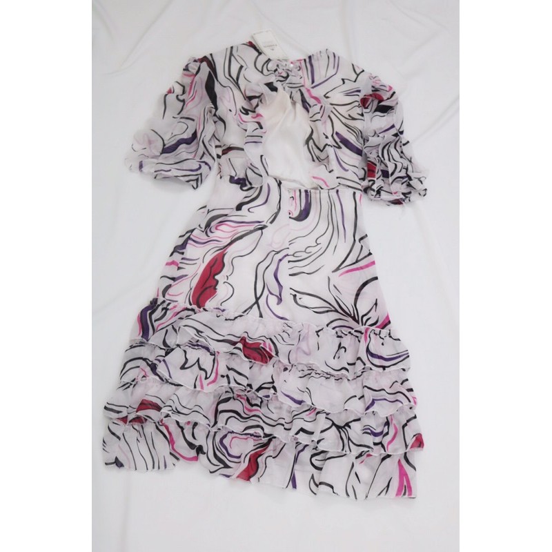 đầm voan bèo tay hở lưng | BigBuy360 - bigbuy360.vn