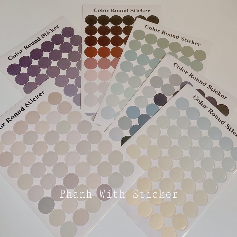 ST031 - Colour Round Sticker