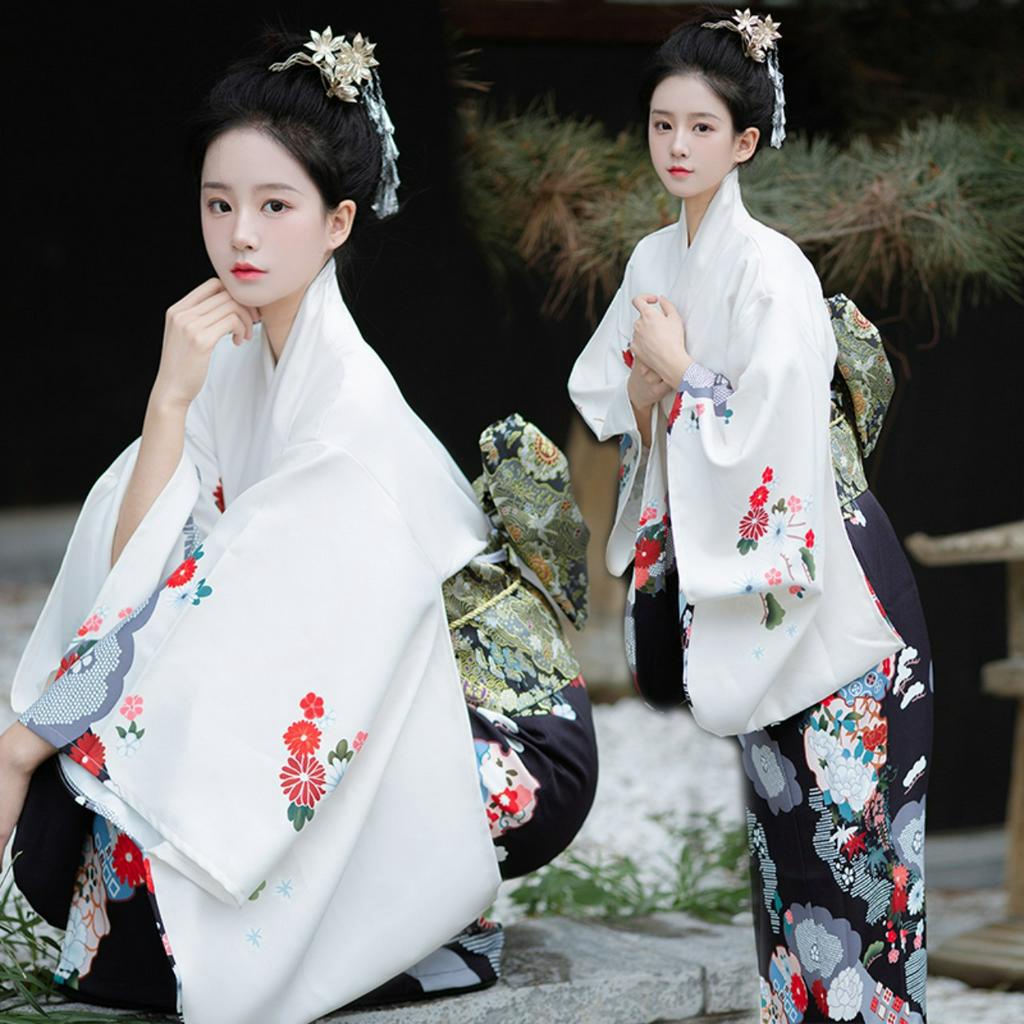 Bộ Kimono Yukata Nữ Truyền Thống Nhật Bản Cao Cấp - CCM07