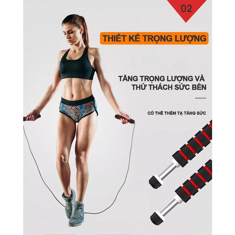 Dây Nhảy Thể Lực Đàn Hồi 2.9m, Dây Thể Thao Hỗ Trợ Luyện Tập Thể Dục Tiện Lợi Tại Nhà Chính Hãng Eros Store