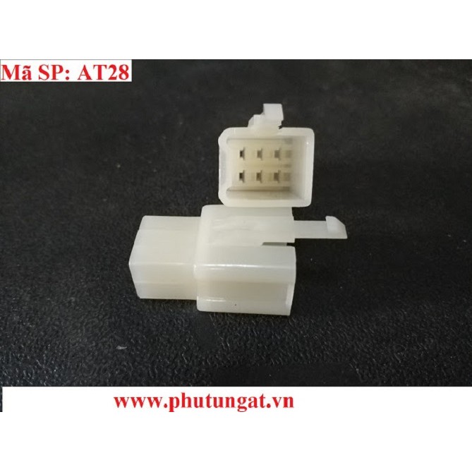 Giắc nhựa đầu Cái 6P 2.8 - AT28