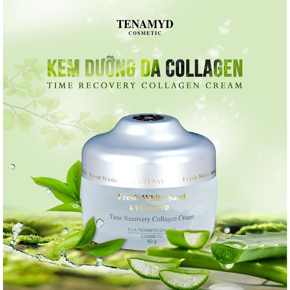 Kem dưỡng trắng da Collagen - Tenamyd - Time Recovery Collagen Cream