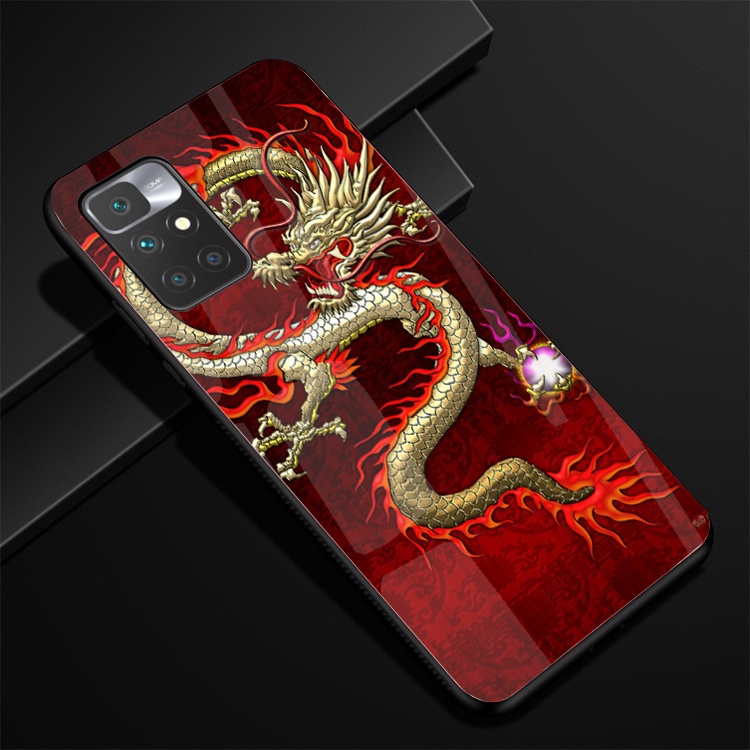 Ốp Lưng Xiaomi Redmi 10 mặt kính cường lực cao cấp thiết kế Độc Quyền