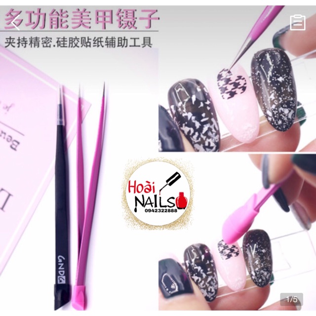 Nhíp 2 đầu - Phụ kiện Nail