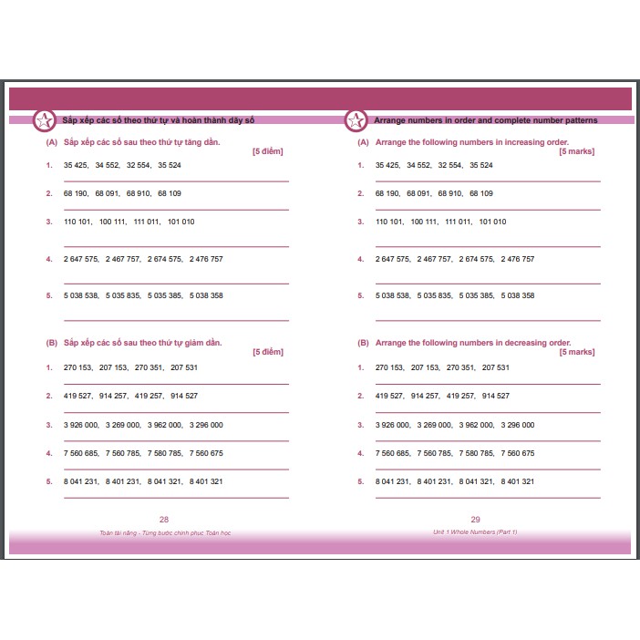 Sách : Giáo trình cho lớp 4 - Toán lớp 4 - Combo 4 cuốn toán song ngữ singapore  ( 9 - 10 Tuổi )