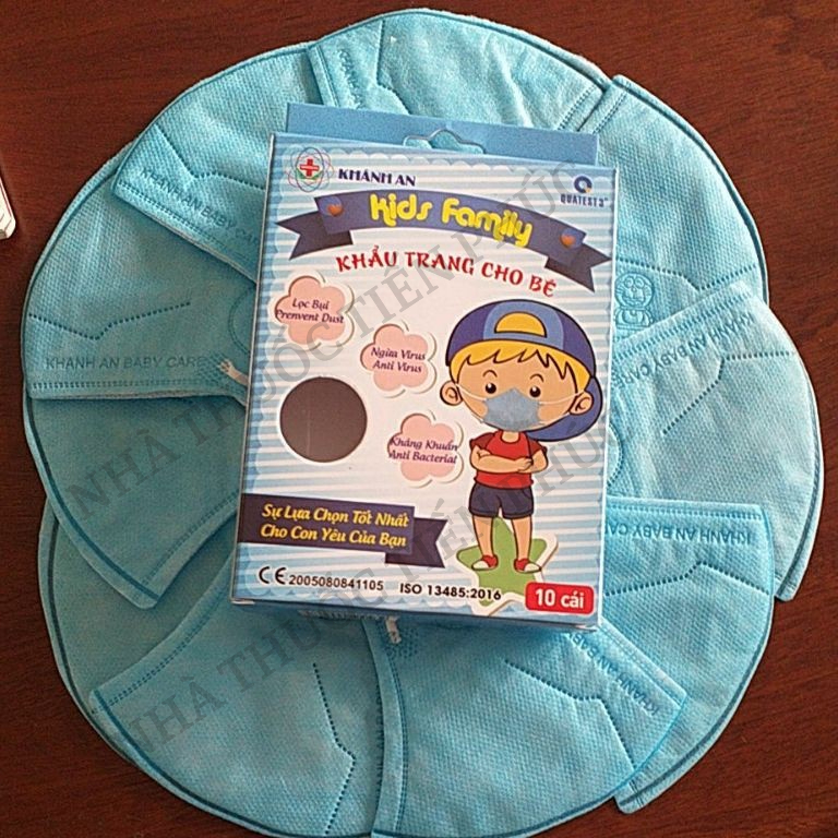 Khẩu trang 3D trẻ em Khánh An  Kids Family