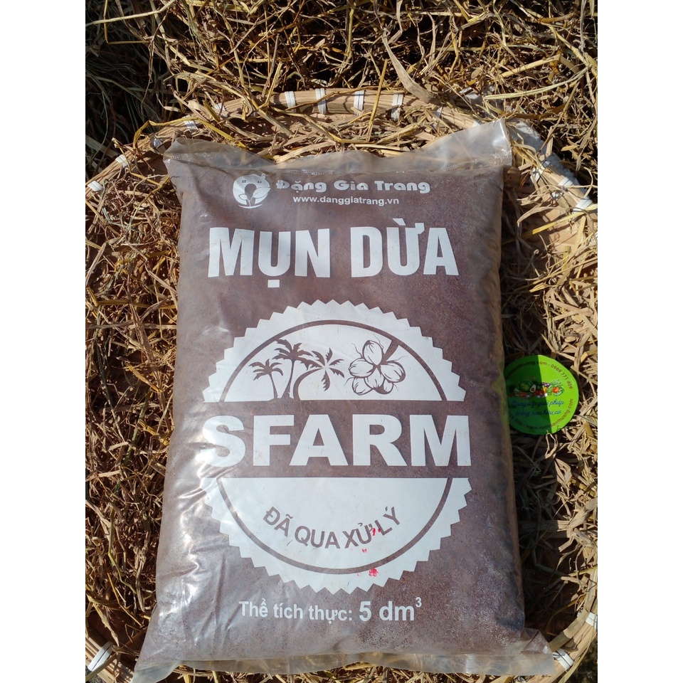 Mụn Xơ Dừa Sfarm  Đã Trải Qua Quá Trình Xử Lý Tanin, Lignin Và Loại Bỏ Các Tác Nhân Nấm Bệ.nh