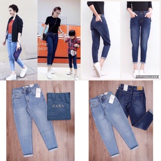 quần jean boyfriend Zara