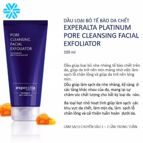 Dầu loại bỏ tế bào da chết Experalta Platinum Pore Cleansing Facial Exfoliator - Siberi