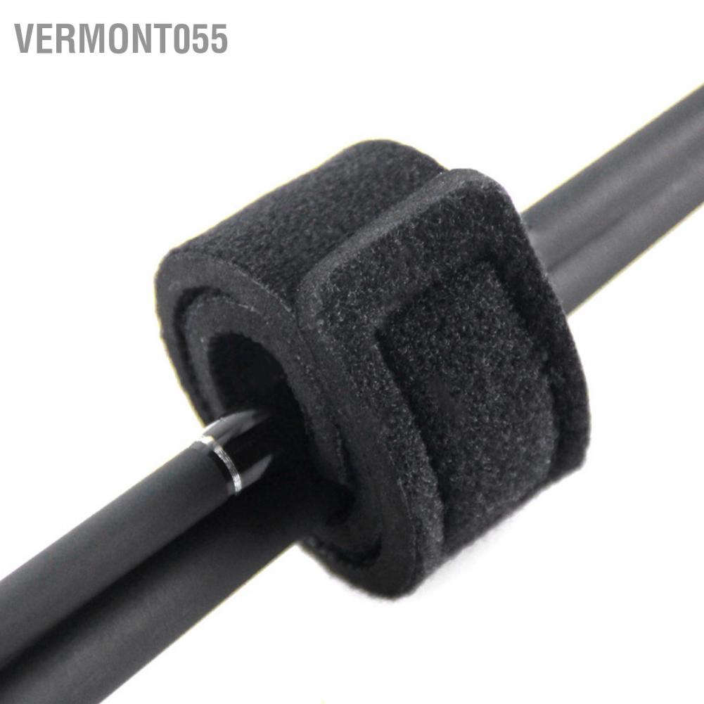 Vermont055 10pcs Outdoor Fishing Rod Carry Strap Neoprene Sling Elastic Adjustable Tackle Holder
