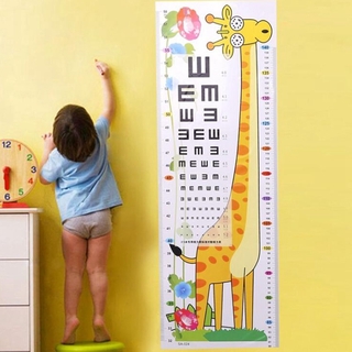 Miếng dán tường đo chiều cao cho bé hình động vật dễ thương