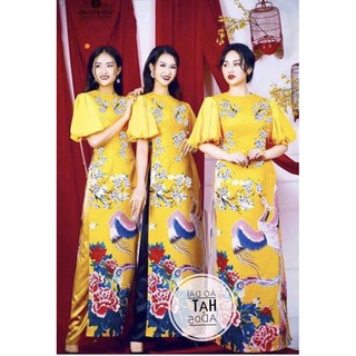 Bigsize Áo dài hạt AD05