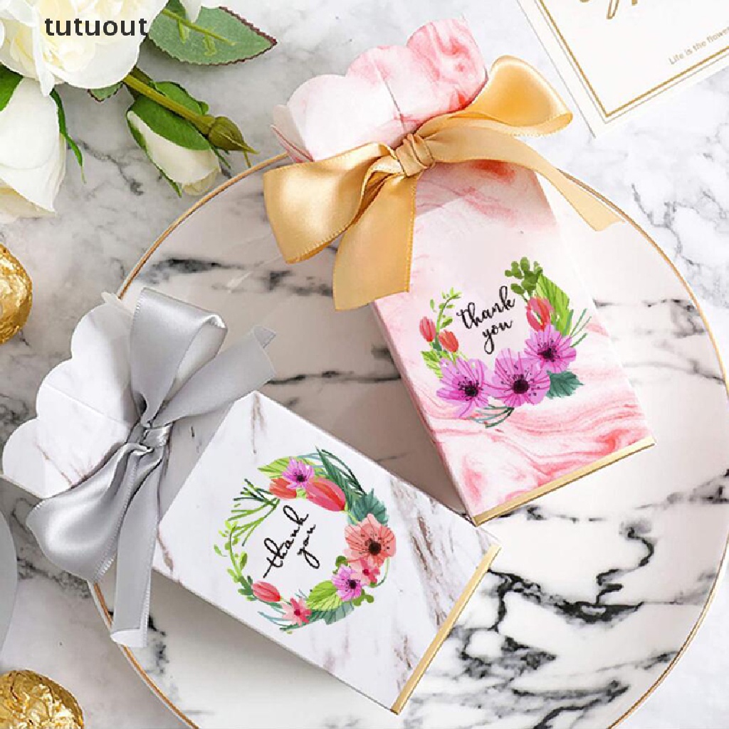 Cuộn 500 Hình Dán Chữ Thank You Và Hoa Độc Đáo Dùng Trang Trí Quà Tặng DIY