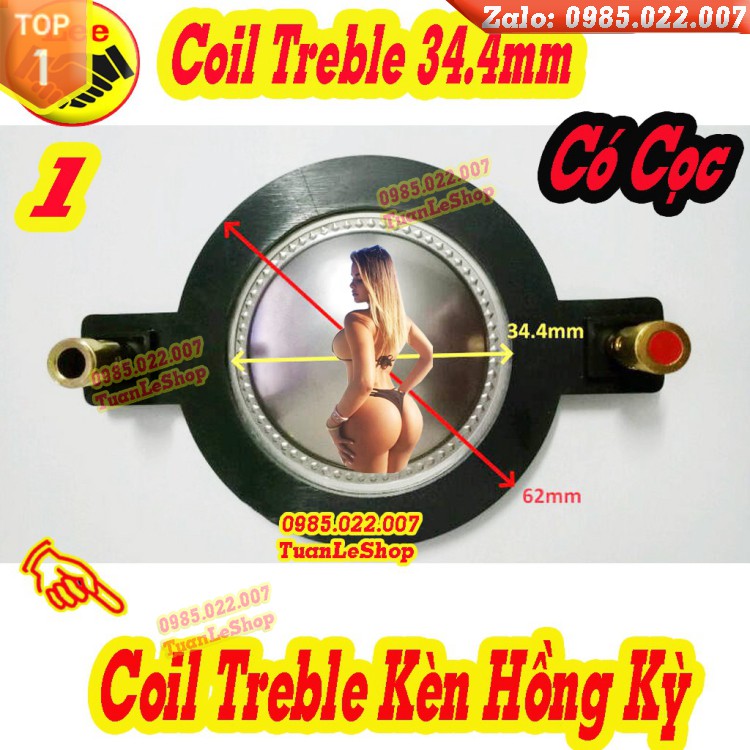 COIL TREBLE 34.4 HỒNG KỲ LOẠI CÓ CỌC - GIÁ 1 COIL LOA