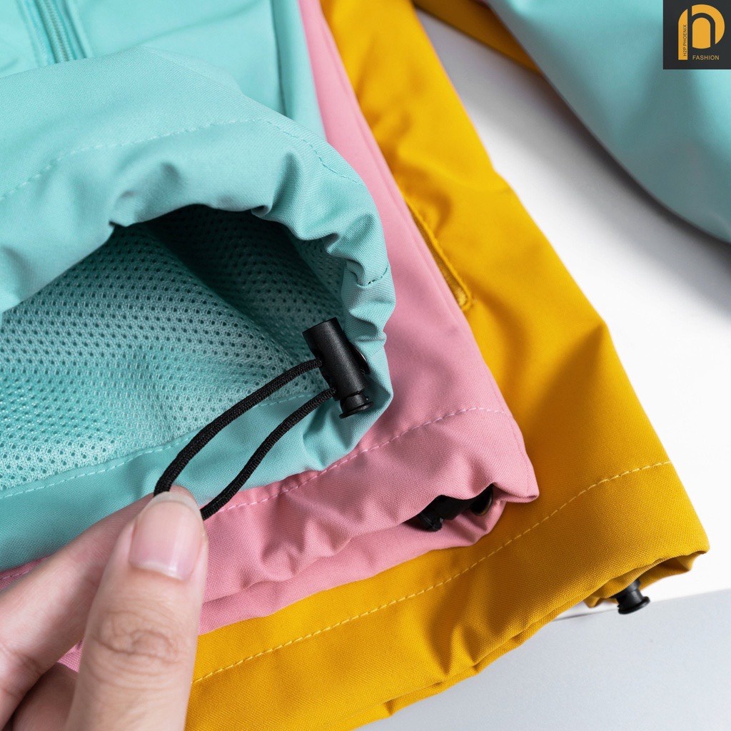 Áo Khoác Gió Nữ Cao Cấp 2 Lớp Có Mũ Chống Nước Dày Dặn Đường May Tỉ Mỉ REMMY mã 222