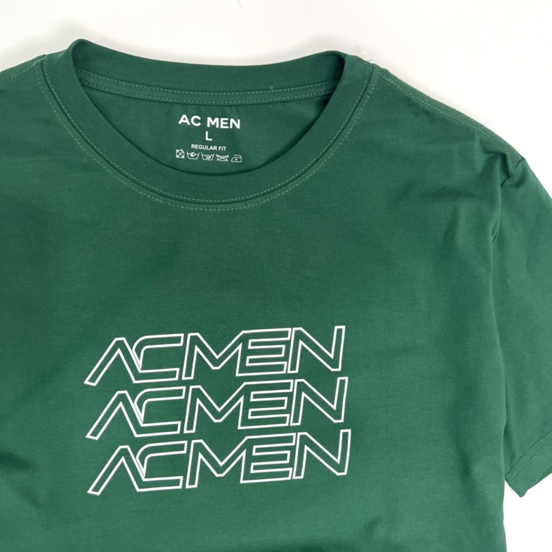 Áo thun nam in hình AC MEN chất liệu cotton cao cấp, áo phông nam cổ tròn
