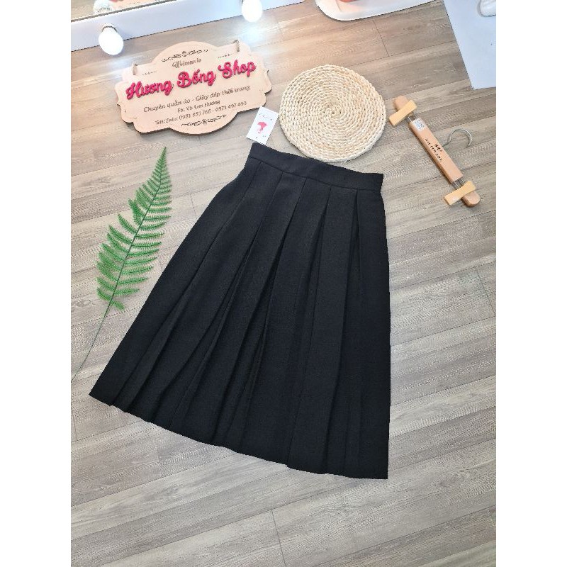 Chân váy xếp ly dài công sở