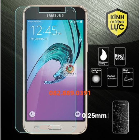 Dán cường lực Samsung J3 pro /J3 (2016)/ J310/ J3 (2015) nano dẻo siêu bền siêu đẹp