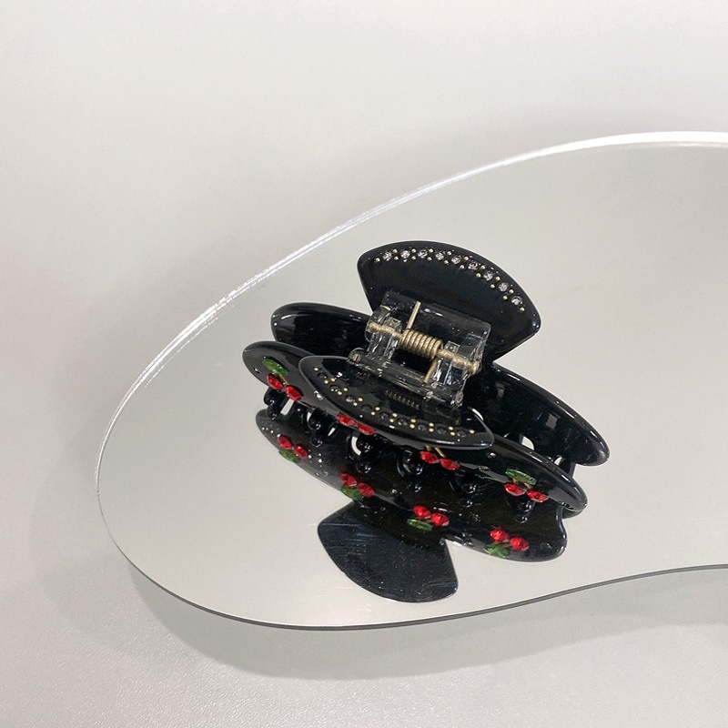 Kẹp Tóc Hình Trái Cherry Đính Đá Phong Cách Vintage Cho Nữ