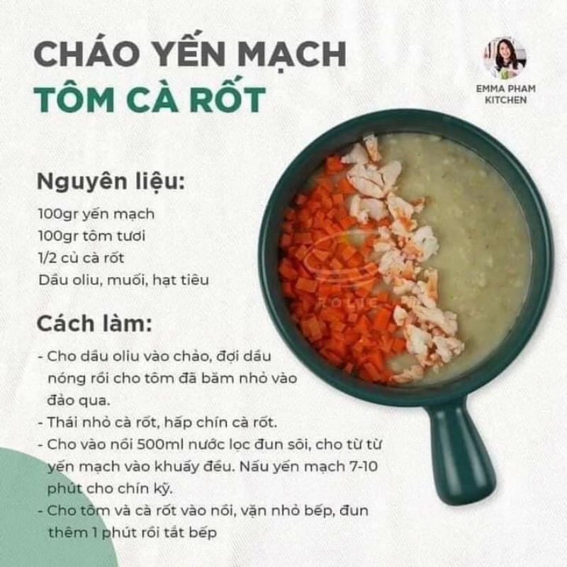 Yến mạch hữu cơ Hokkaido Nhật Bản cho bé từ 6m+