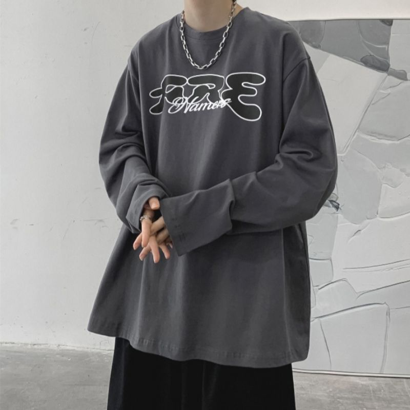 Áo thun tay dài form rộng ,áo phông dài tay chất cotton dày đẹp in hình BaNYiS