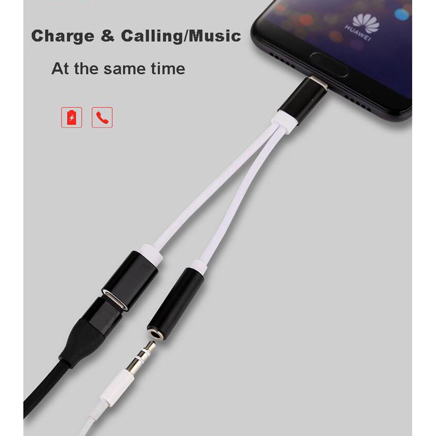 Đầu chia cổng âm thanh 3.5mm 2 trong 1 thích hợp cho Iphone