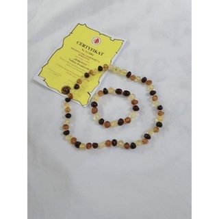 bộ vòng hổ phách amber cho bé
