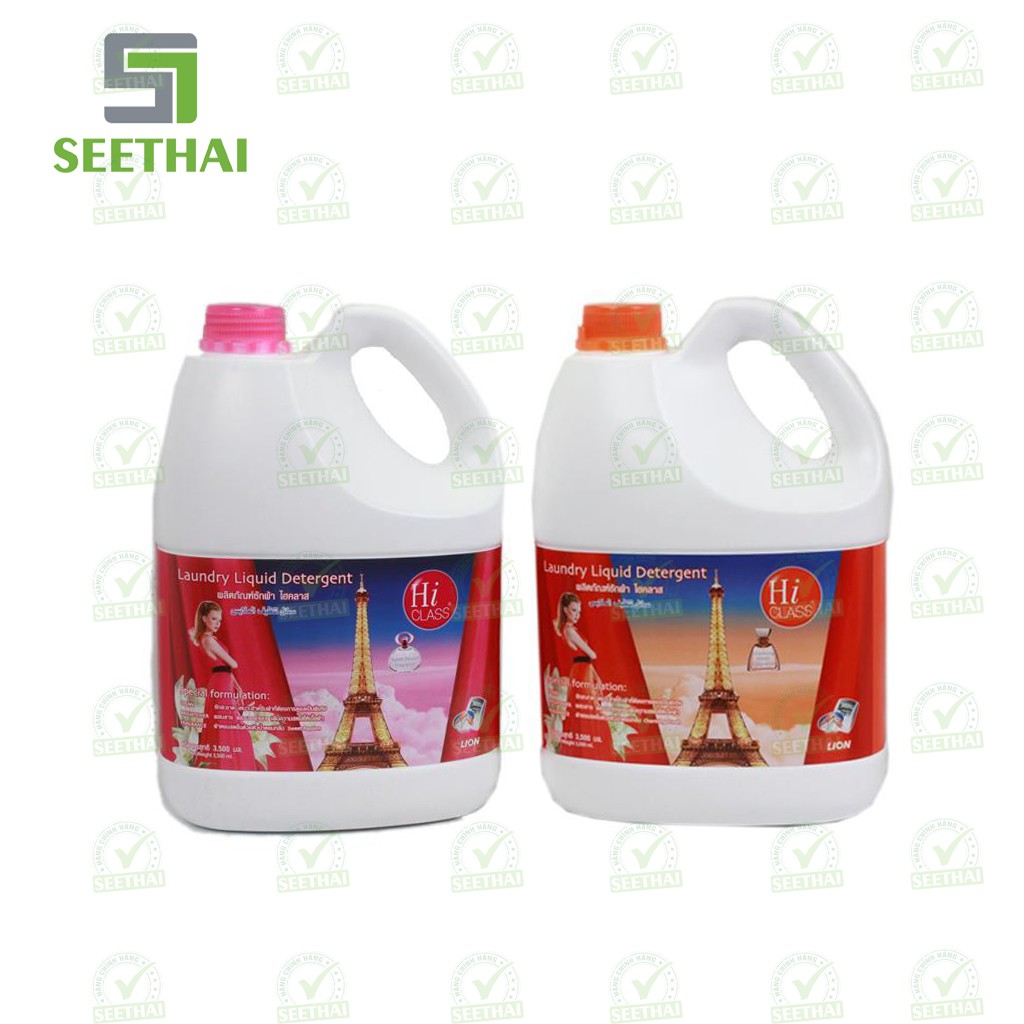 Nước giặt Thái Lan HI CLASS hương hoa Pháp 3000ml - can
