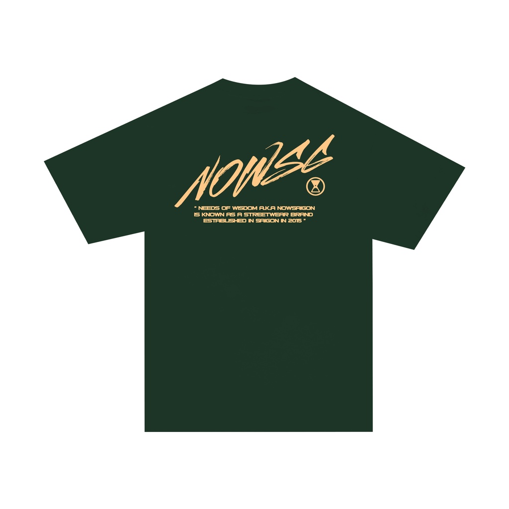 Áo thun NEEDS OF WISDOM Nowsaigon Brush Tee - Green