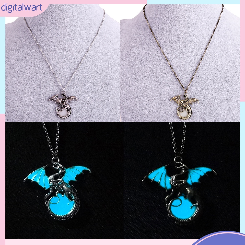 Dây chuyền hình rồng phát sáng trong đêm phong cách cổ điển thanh lịch dành cho nữ