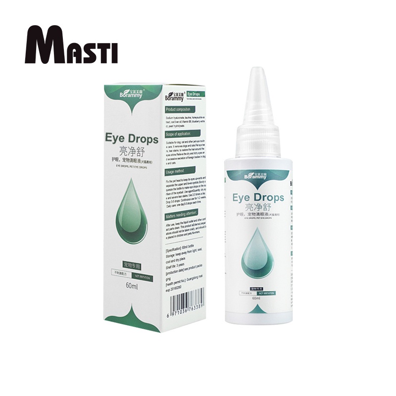 MASTI Dung dịch vệ sinh mắt cho chó mèo loại bỏ vết ố 60ml cho thú cưng LI0042