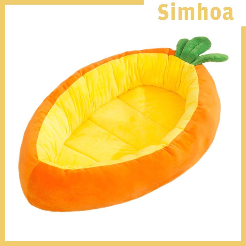 Giường Ngủ Mở Hình Củ Cà Rốt Mềm Mại Dành Cho Thú Cưng
