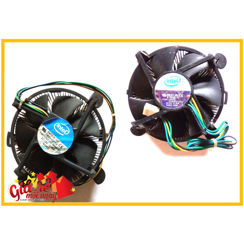 Quạt tản nhiệt Fan CPU socket 775 chuyên dùng Core Quad 6600, Q8400, Q9300, Q9400, Q9650 (kèm gói tản nhiệt)