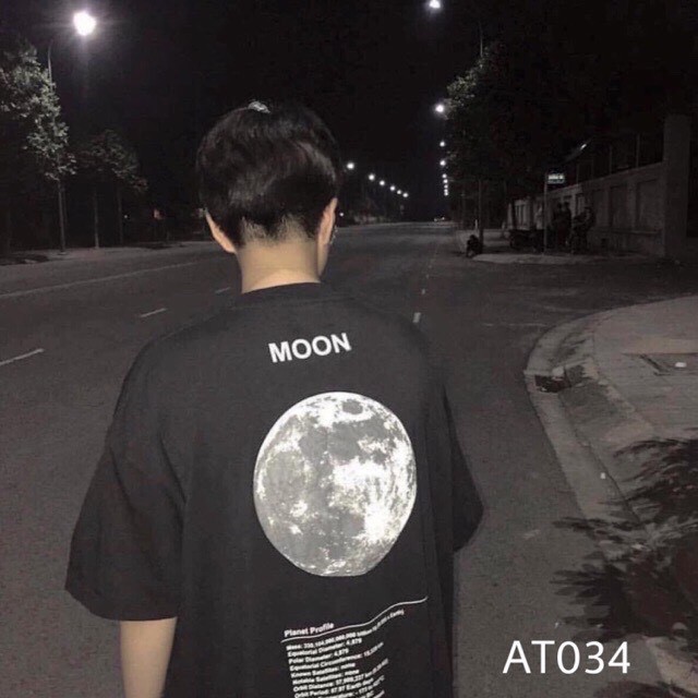 [ẢNH THẬT] Áo Thun MOON Unisex From Rộng Hot Trend Vải Mềm Mịn
