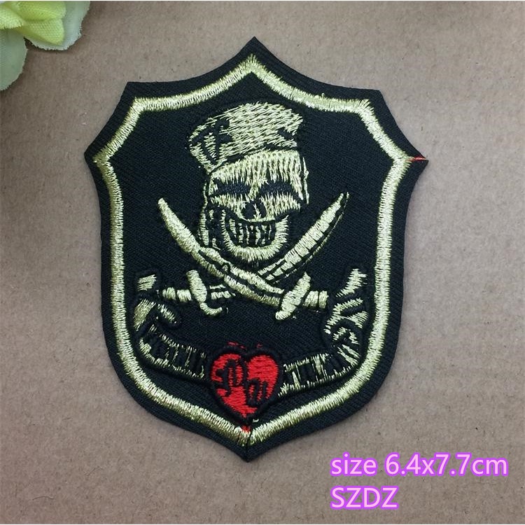 Huy Hiệu May Mắn Thêu Hình Đầu Lâu Mũi Tên May Mắn Phong Cách punk Trang Trí Quần Áo / Băng Cánh Tay / Quần Tự Dính Có Thể Được Ủi Được Có Thể Được Làm Bằng Tay diy