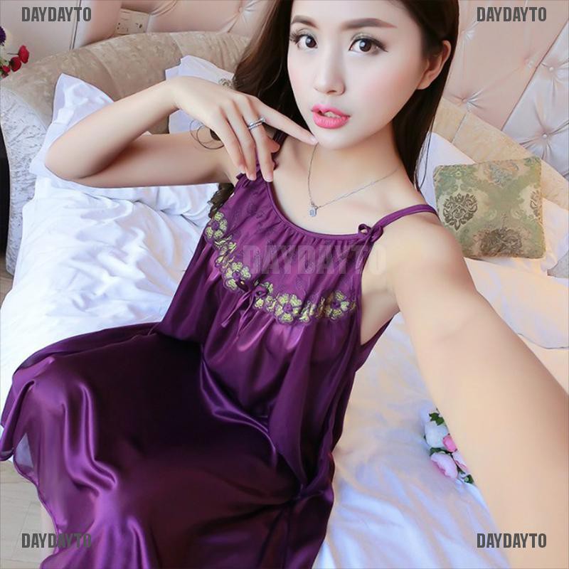 Đầm Ngủ Vải Lụa Satin Plus