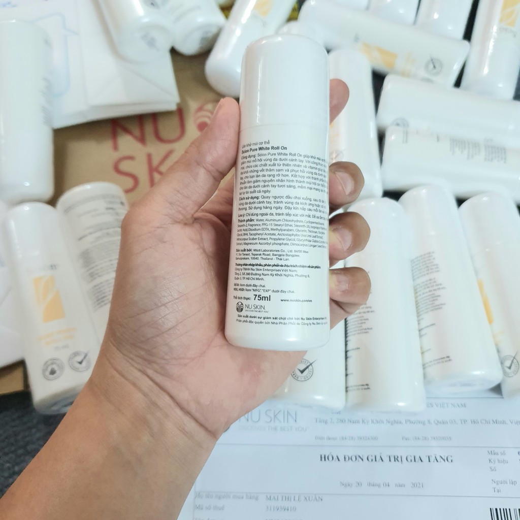 Lăn khử mùi chính hãng Scion Pure White Roll On nhập khẩu Mỹ 75ml | BigBuy360 - bigbuy360.vn