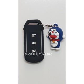 { Hai sọc} Bao da 2 sọc SMARTKEY 3 nấc công tắc DORAEMON ( bao da 2 sọc kèm hình Doraemon).