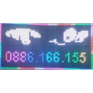 Combo biển led ma trận (KT 64*32 cm) P10 full màu trong nhà