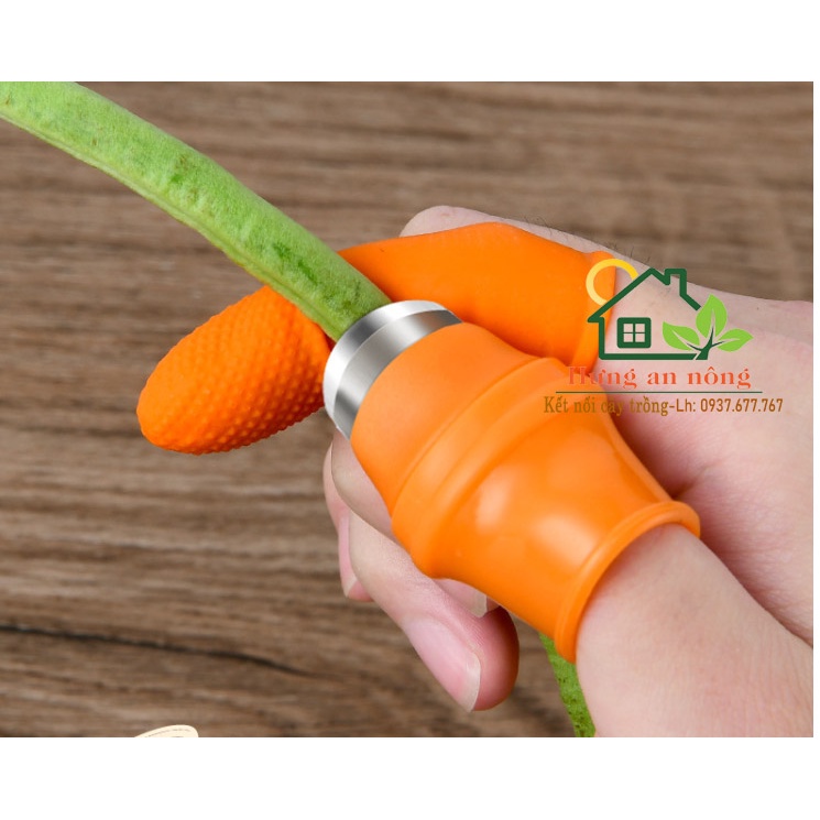 L1 - Bộ dao móng tay + 2 bao xỏ ngón dùng lặt hái rau làm bếp hỗ trợ nhanh tiện đở đau đầu ngón tay.