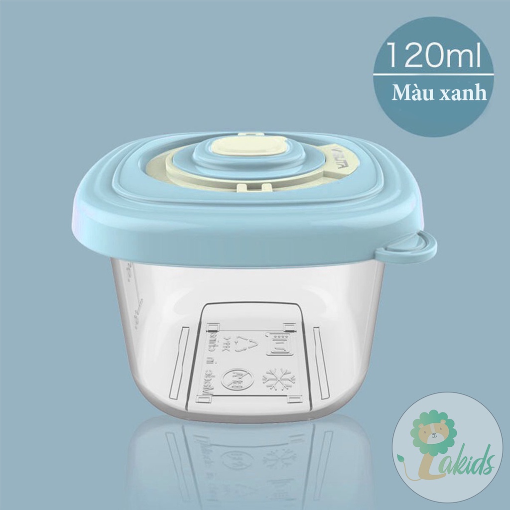 Hộp trữ đông, hộp trữ thức ăn, khay trữ đông đồ ăn dặm cho bé Misuta - Lakids