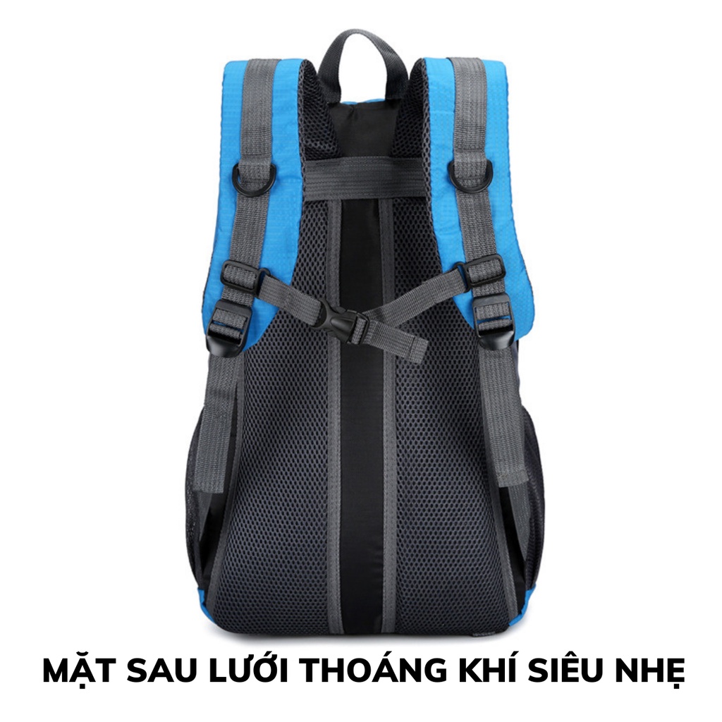 Balo nữ chống nước nhiều ngăn đựng quần áo du lịch cỡ lớn 40L SUNO STORE BL02