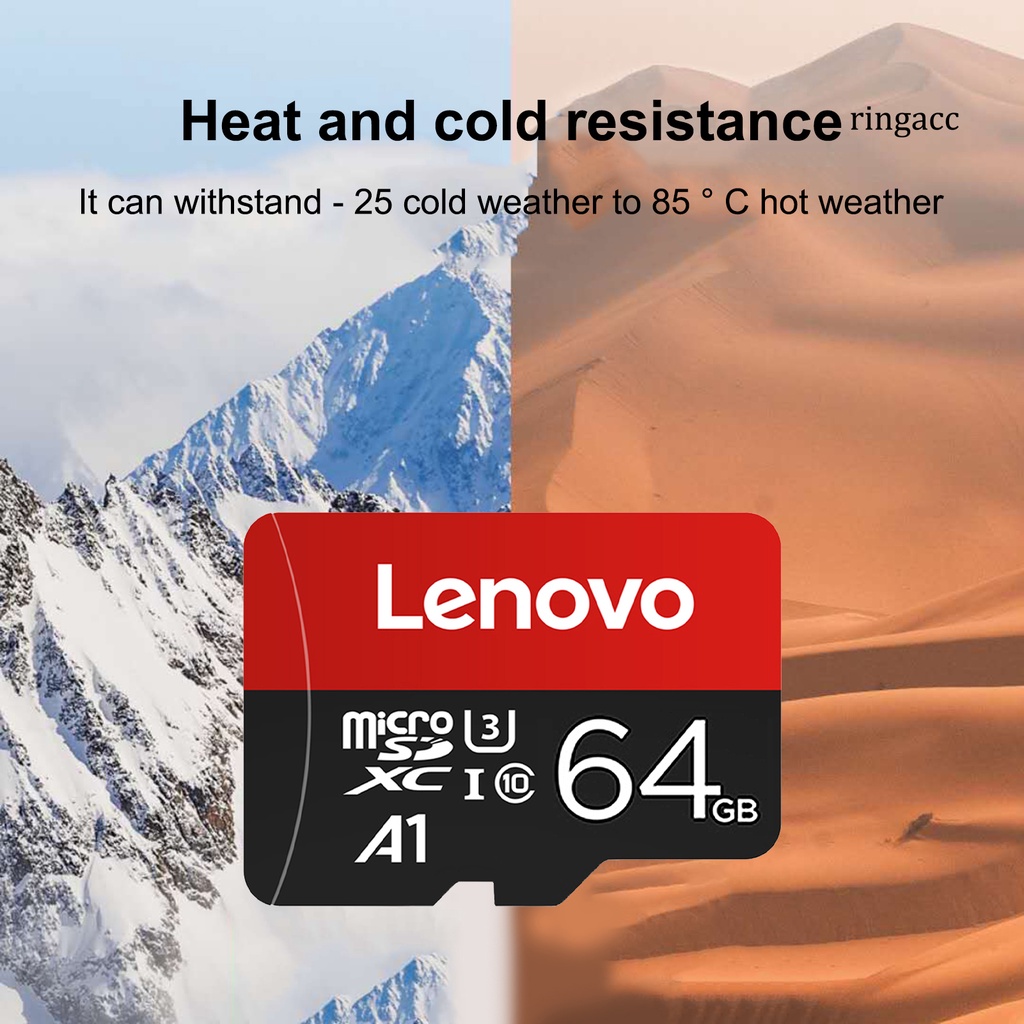 Thẻ Nhớ Lenovo Tốc Độ Cao Chống Thấm Nước 4GB 8GB 16GB 32GB 64GB 128GB U3 Micro-SD TF