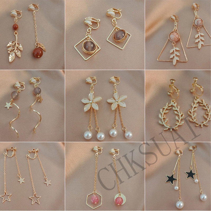 Khuyên Tai Dáng Dài Đơn Giản Phong Cách Hàn Quốc Dễ Phối Đồ